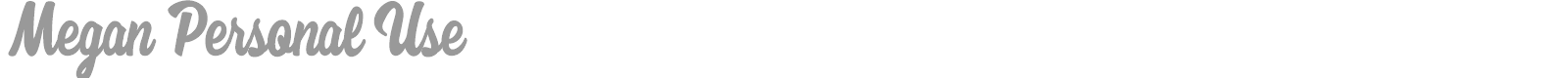 Megan font preview